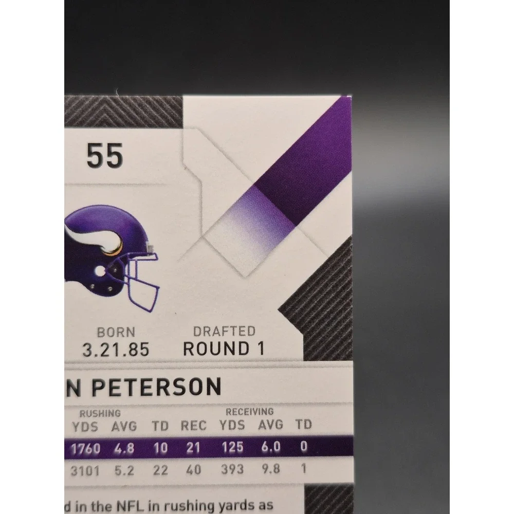 2009 Donruss Threads Century Proof Adrian Peterson #55 Silver /250 Vikings